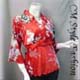 Japan Kimono Style Top Red